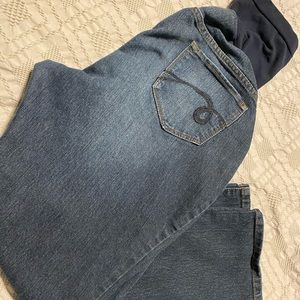 Indigo Blue Maternity Jeans bootleg cut (Petite XL)